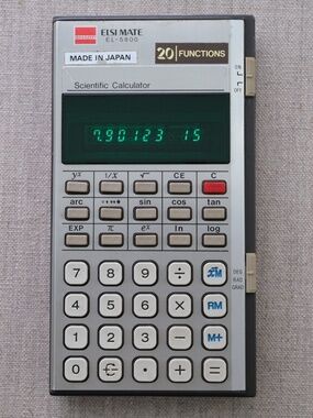 Sharp ELSI MATE EL-5800 Scientific Calculator with Case (Vintage, Made in Japan)